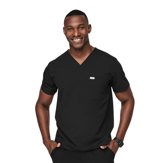 Leon Three-Pocket Scrub Top